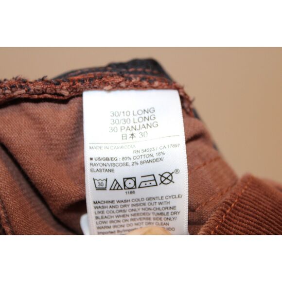Gap High Rise Corduroy Stride Wide-Leg Pants brown button fly size 30/10 - Picture 7 of 11